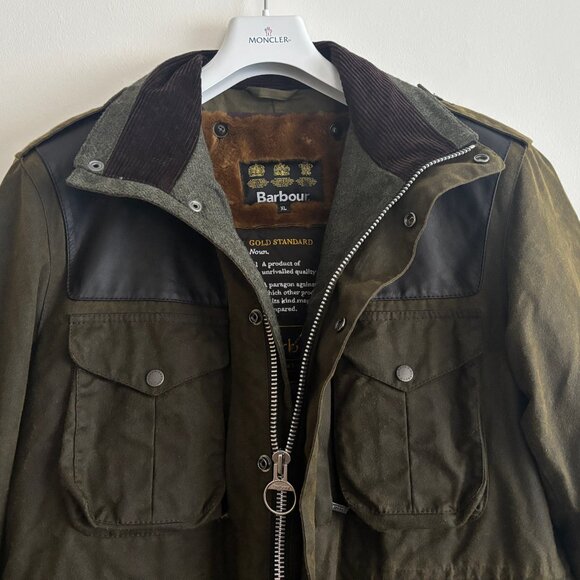 $1500 BNWOT Barbour Supa Corbridge Waxed Cotton Jacket w/ Deep Pile Lining L- XL - Picture 11 of 16